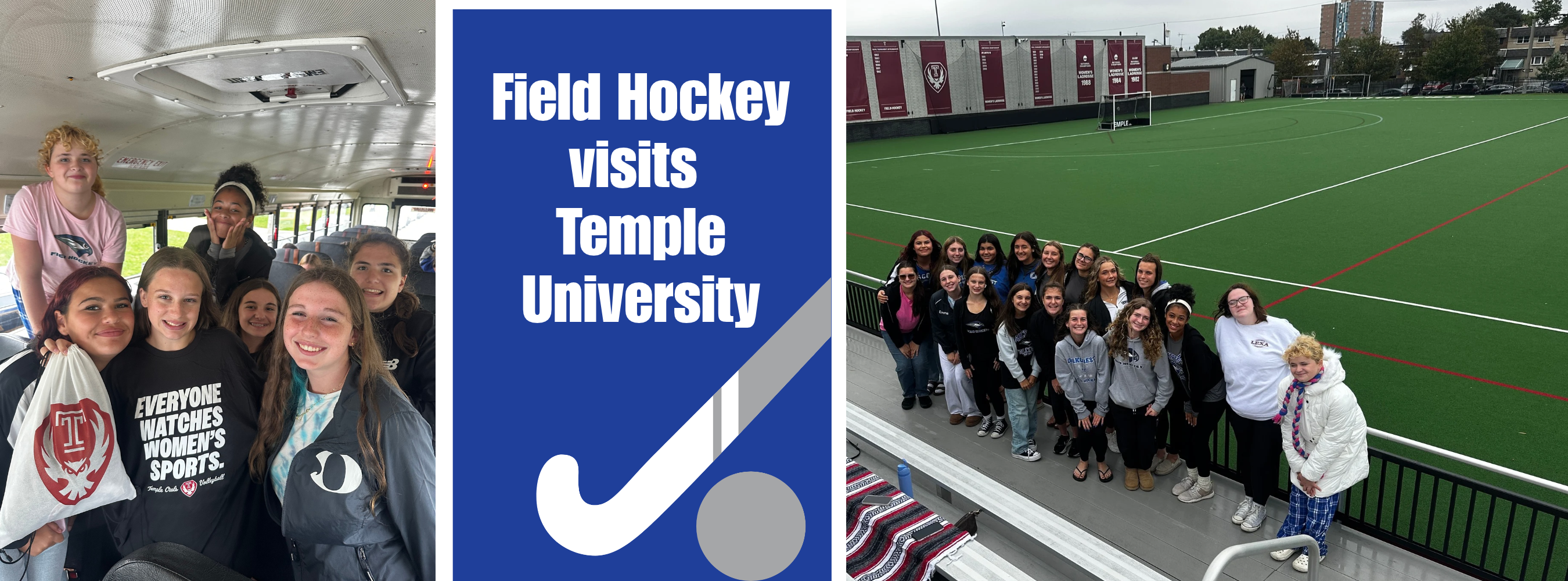 field hockey visits temple university