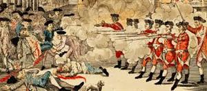 Boston massacre illustration