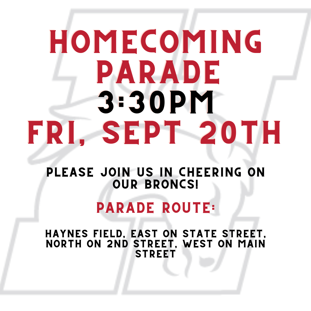 homecoming parade route