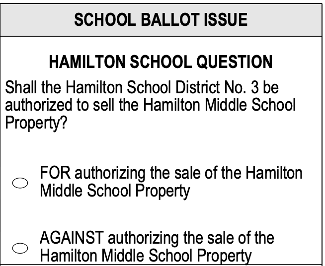 sample ballot