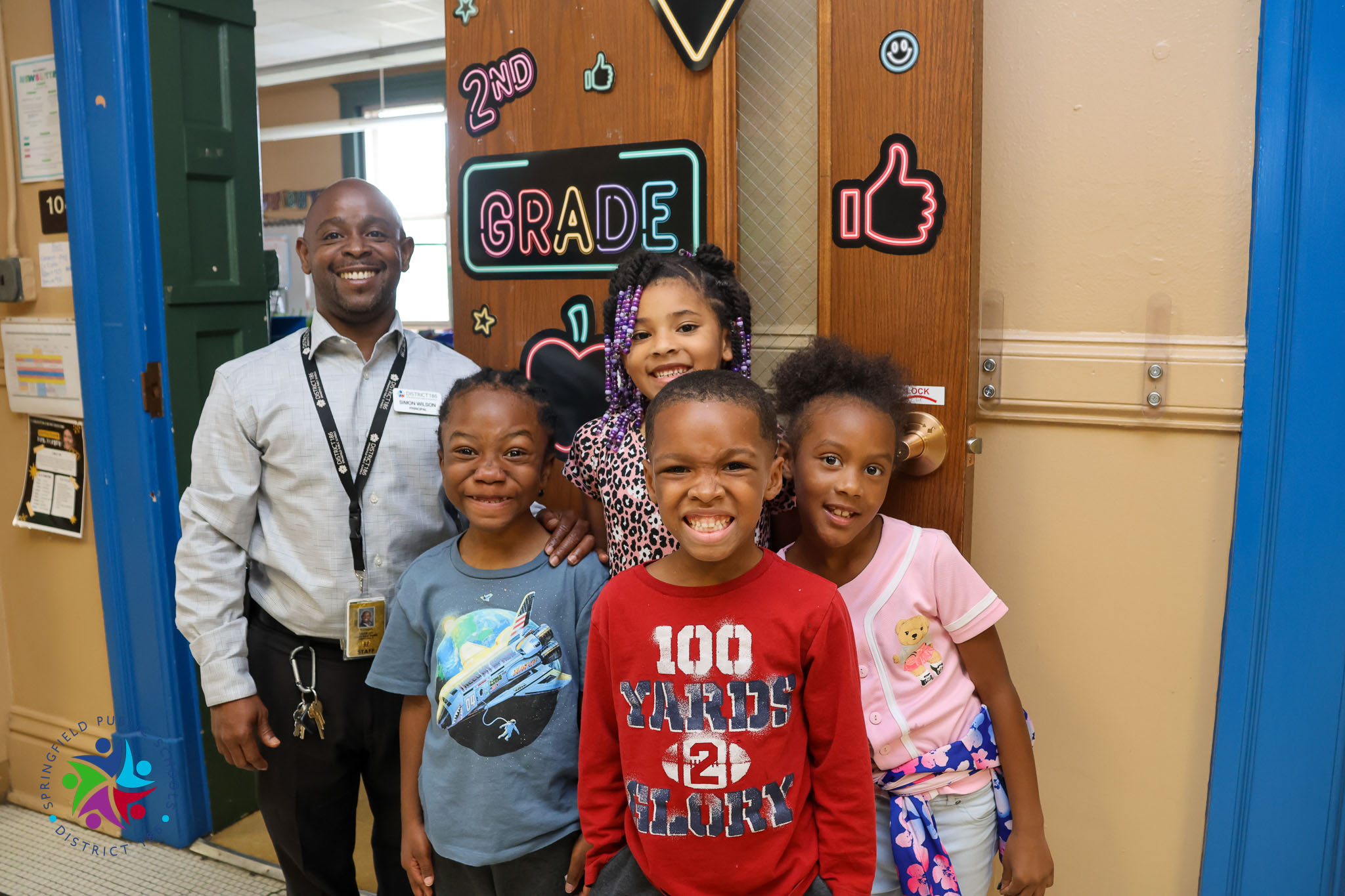 STUDENTS WITH PRINCIPAL 