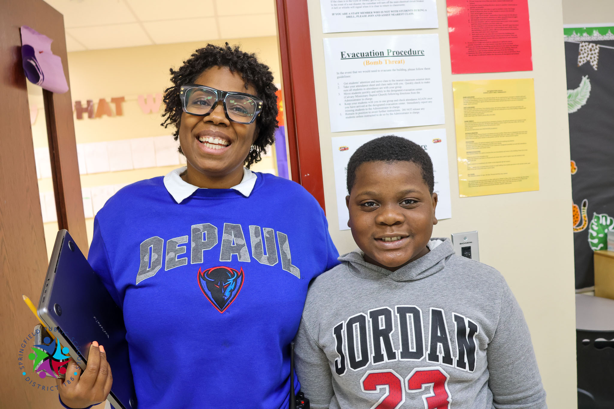 principal and student