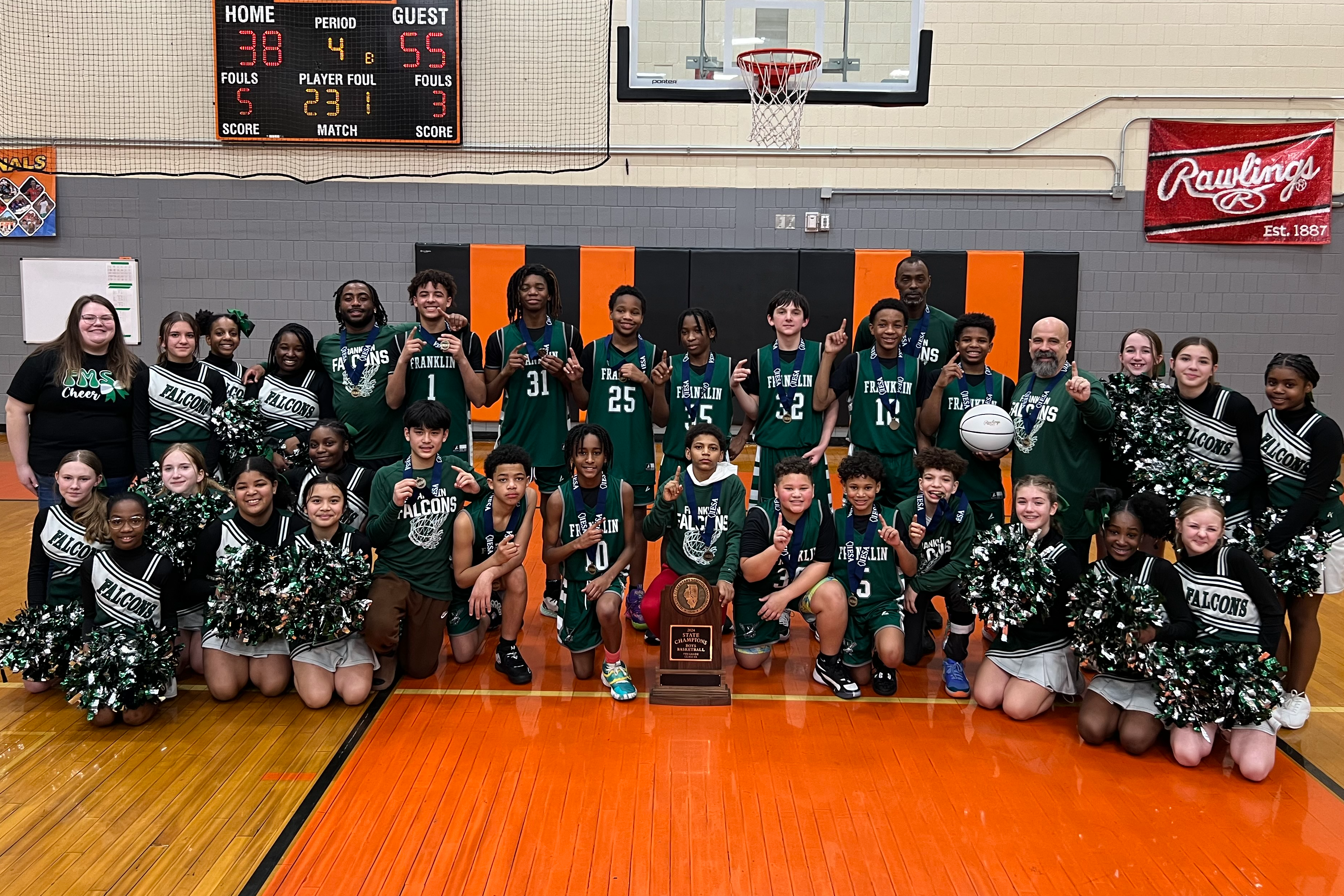 7th Grade Boys Basketball Champions