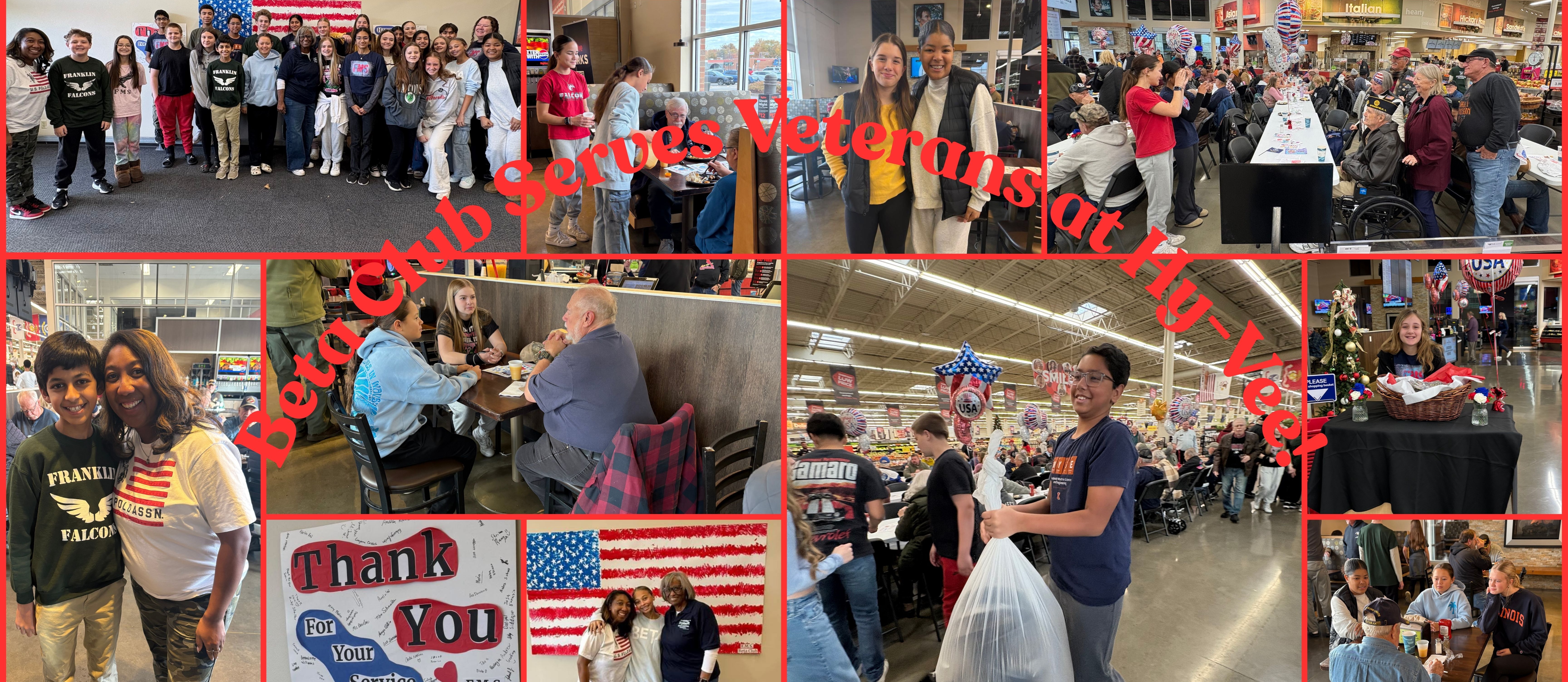 Beta Serves Veterans at Hy-vee
