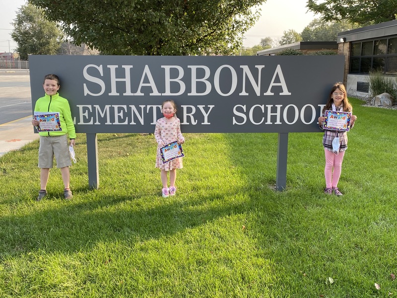 STUDENTS OF THE MONTH Shabbona Elementary
