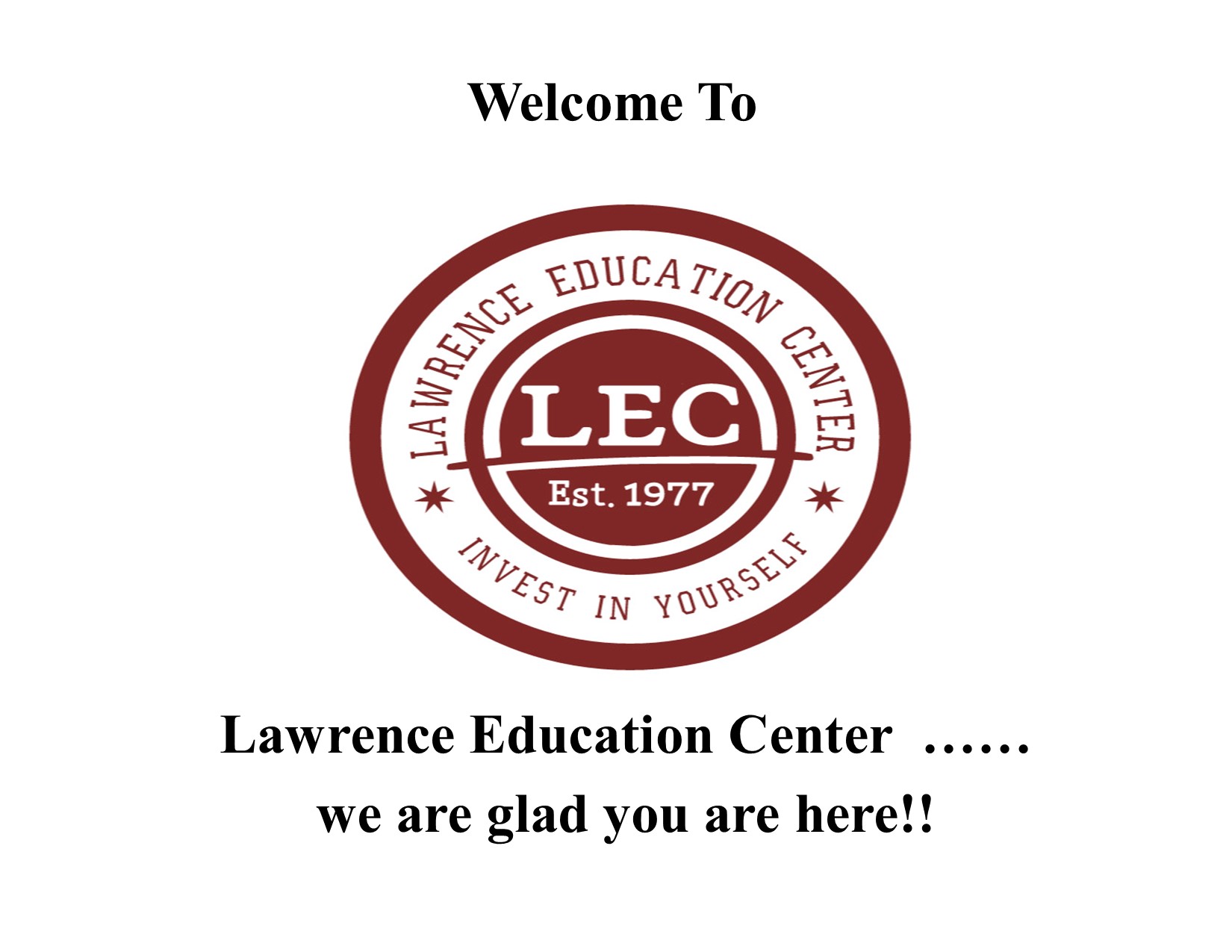 LEC Welcome