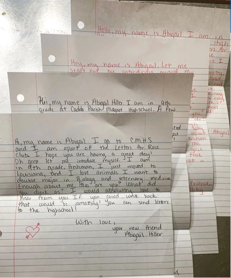 Letters for Rose