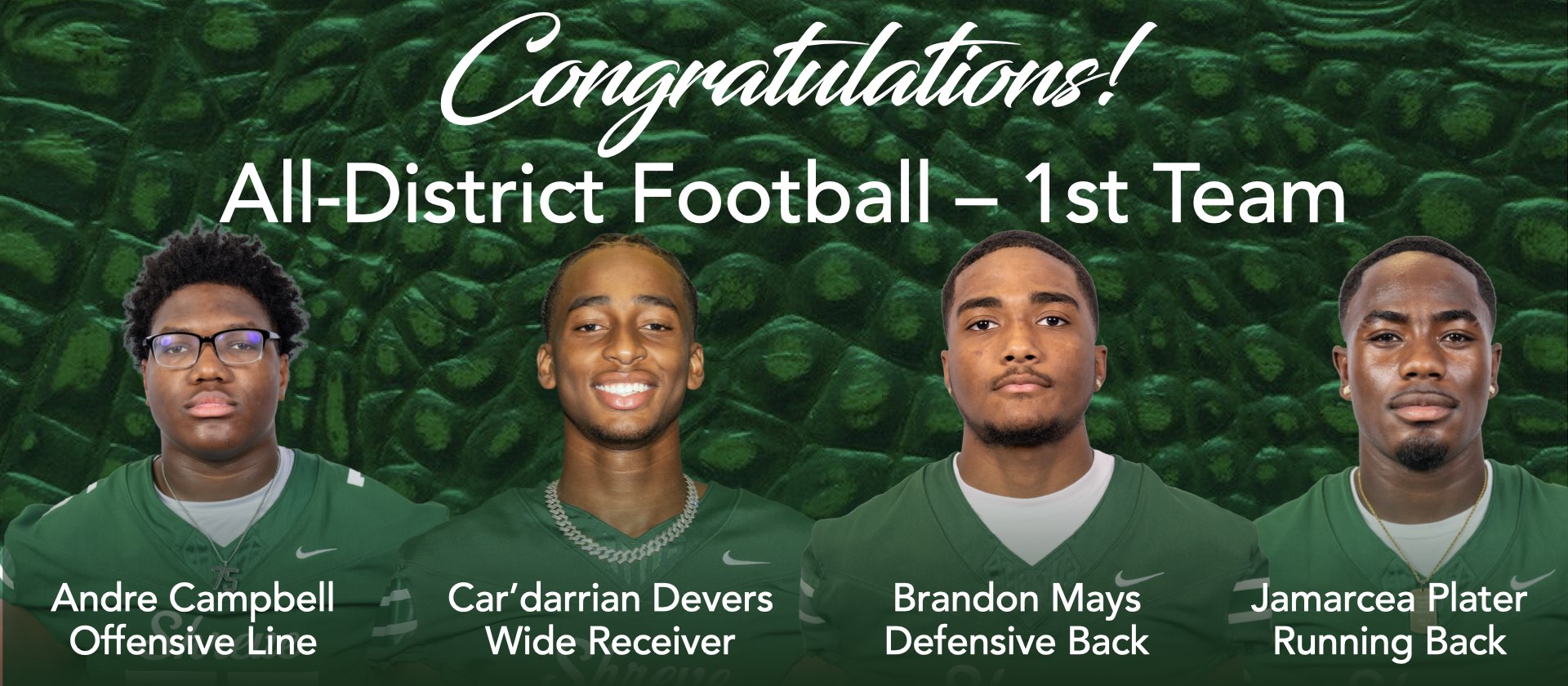 Football All-District 1st Team