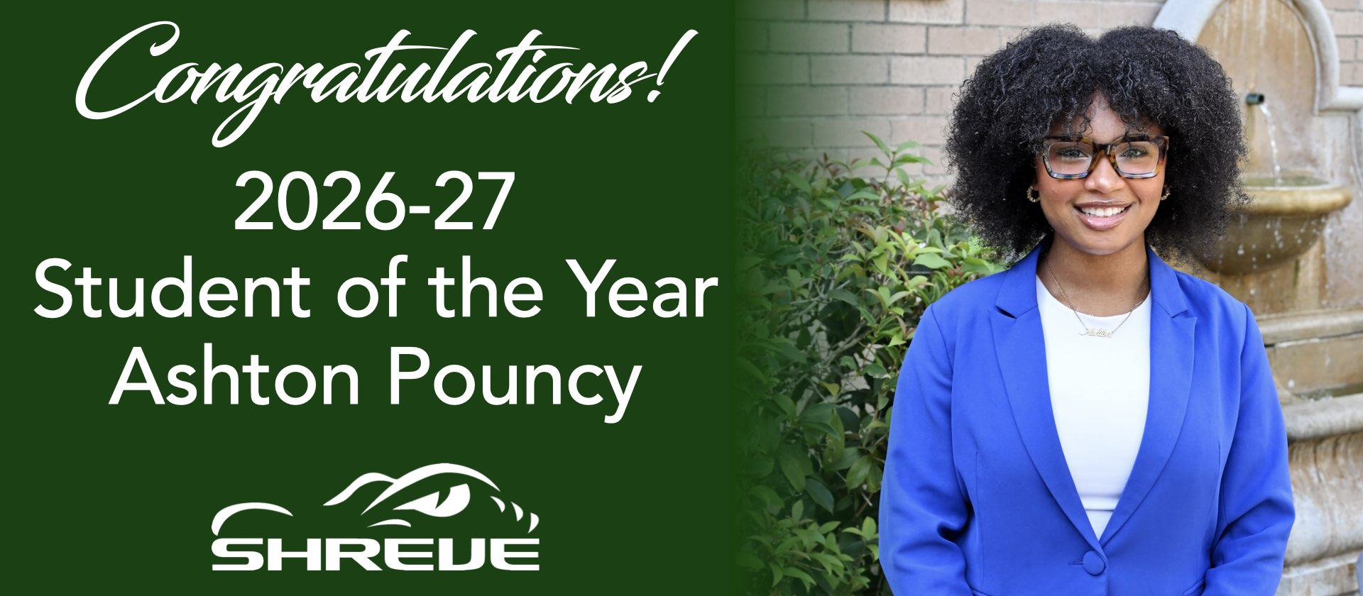 Student of the Year Ashton Pouncy