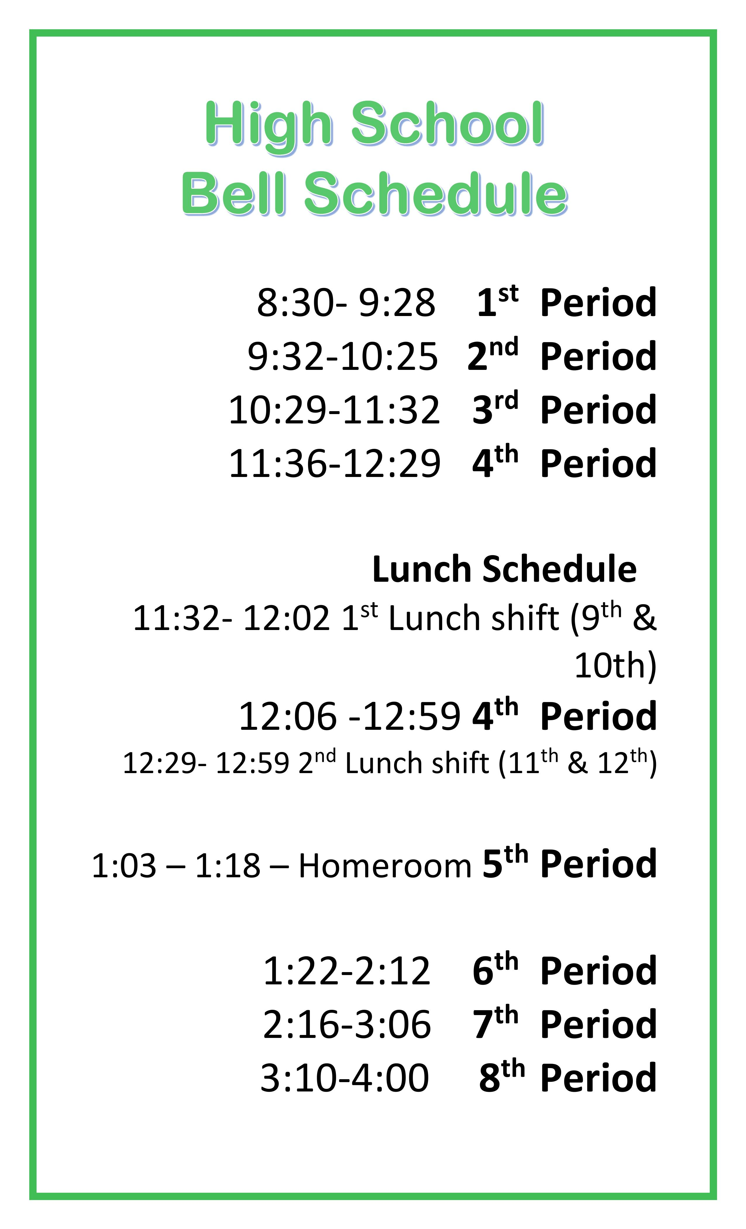 high-school-bell-schedule-green-oaks-performing-arts-academy