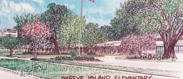 painting of Shreve Island Elementary