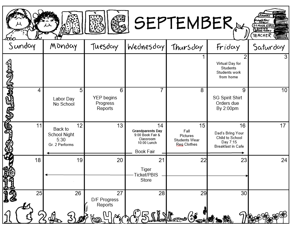 Calendar | Summer Grove Elementary