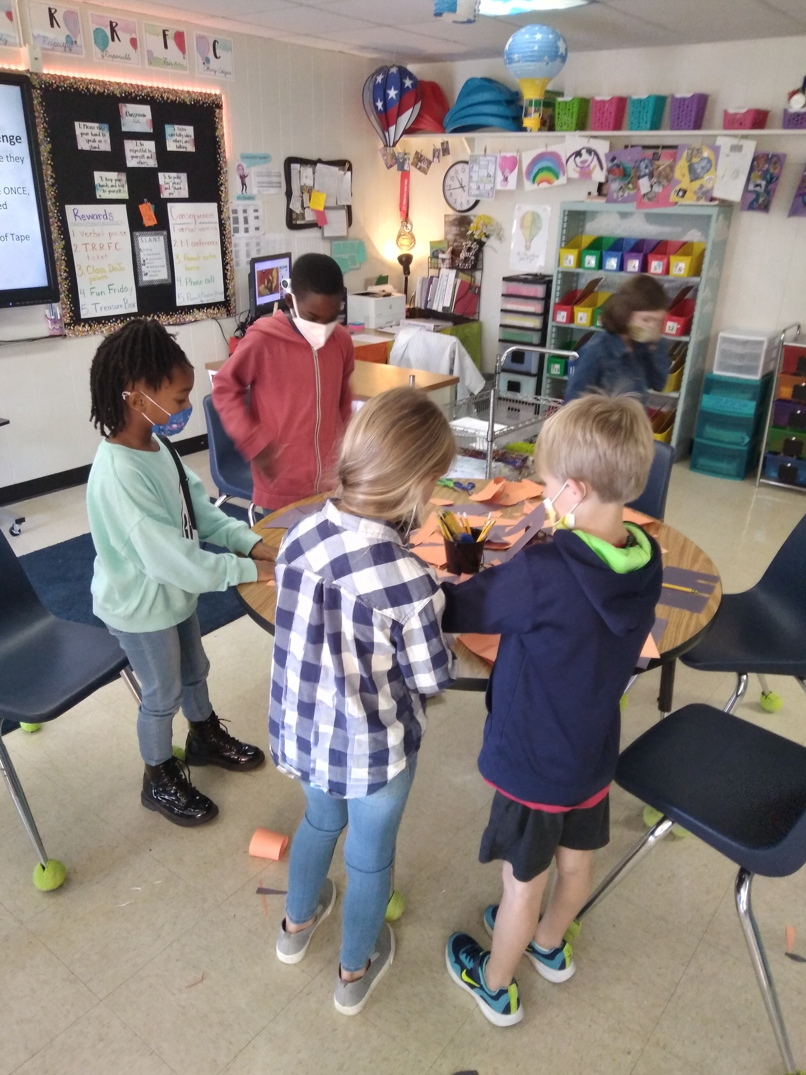 Students dressed up for Halloween