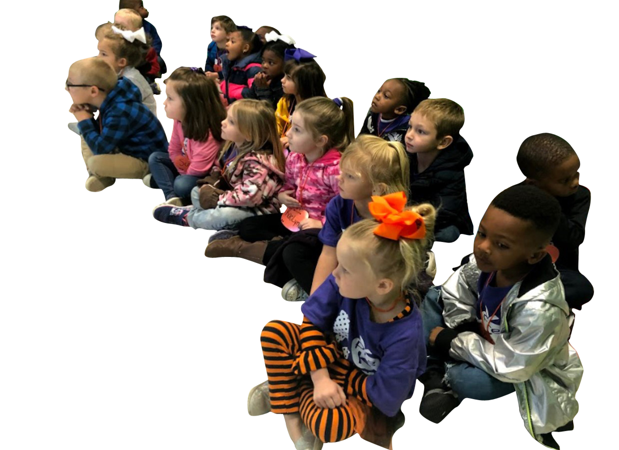 Students sitting on the floor together