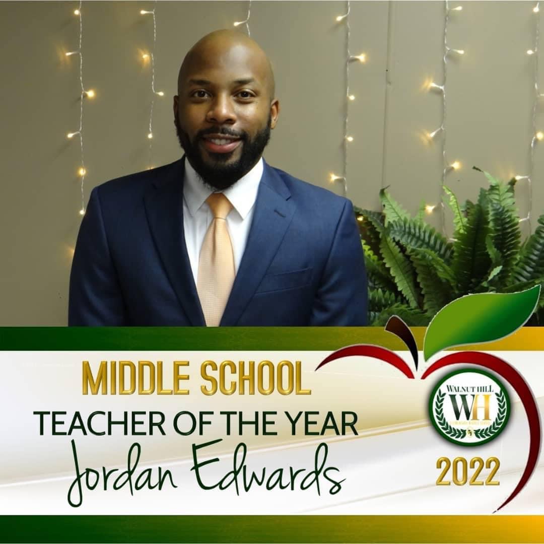 Middle School Teacher of the Year!