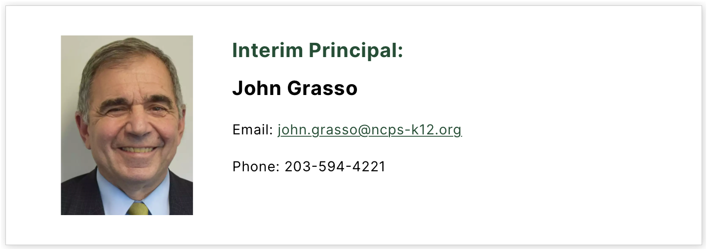 interim principal John grasso