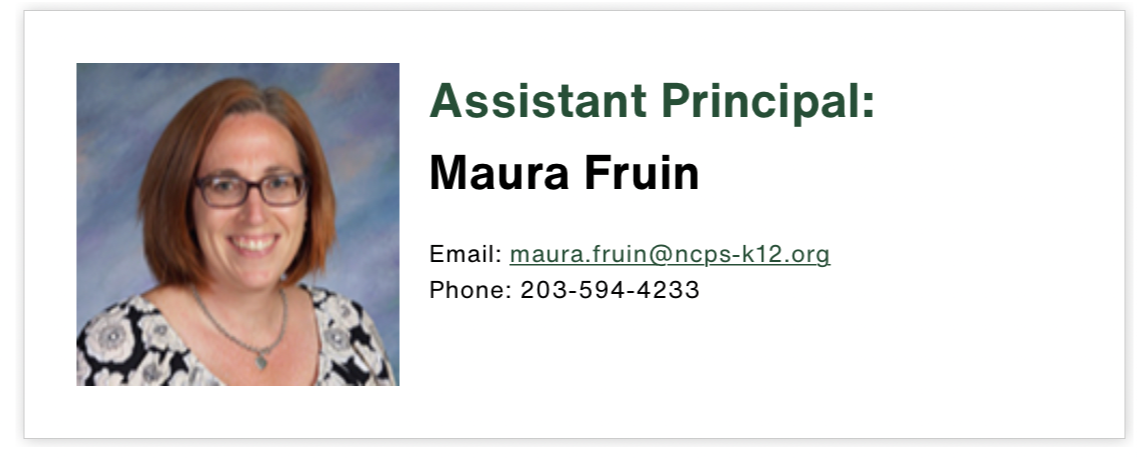 assistant principal maura fruin