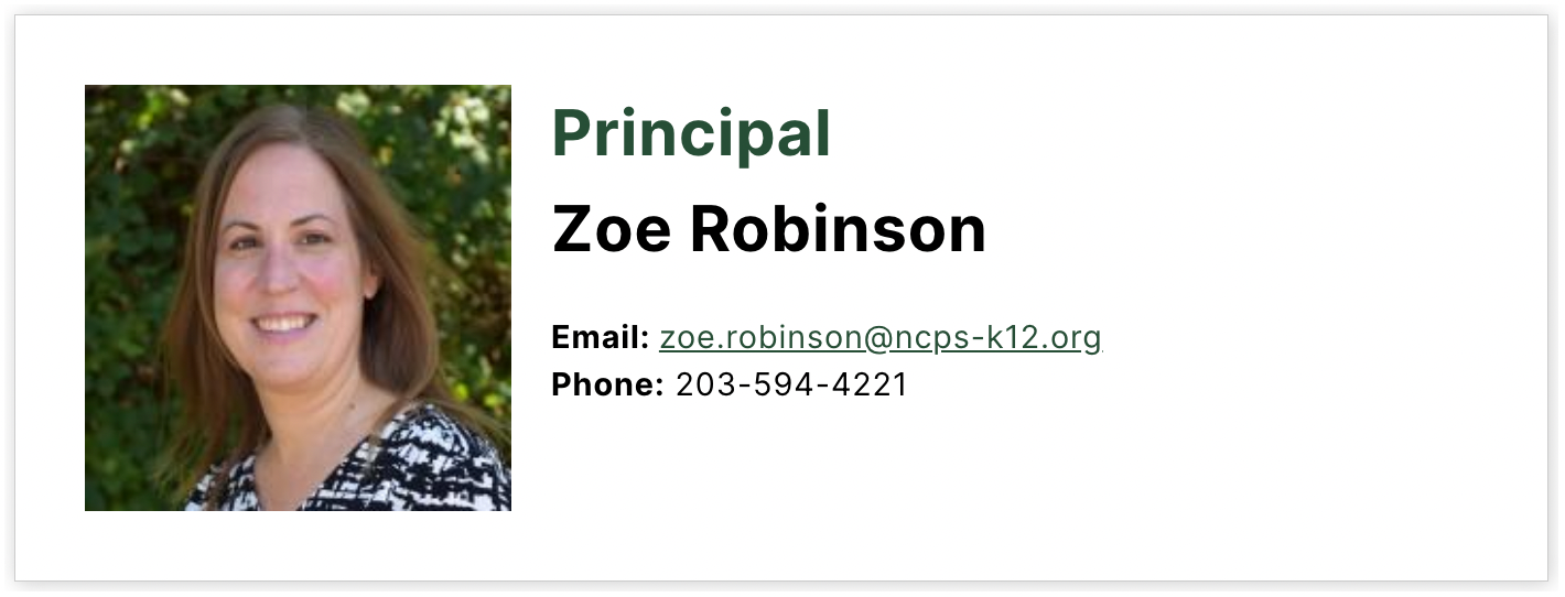 east elementary school principal zoe robinson