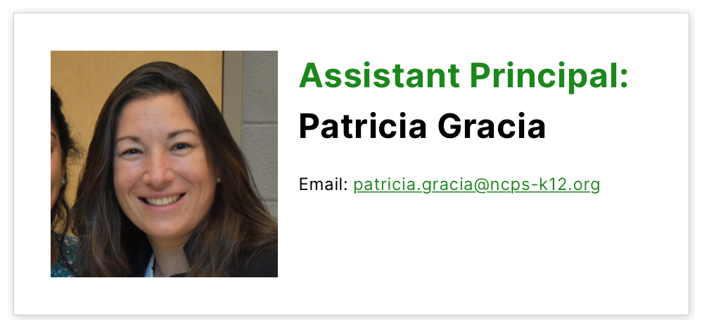 assistant principal patricia gracia