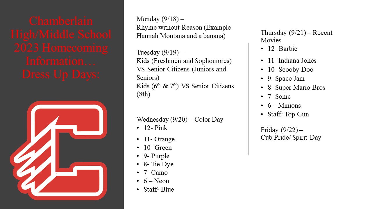 Chamberlain Middle & High School Home