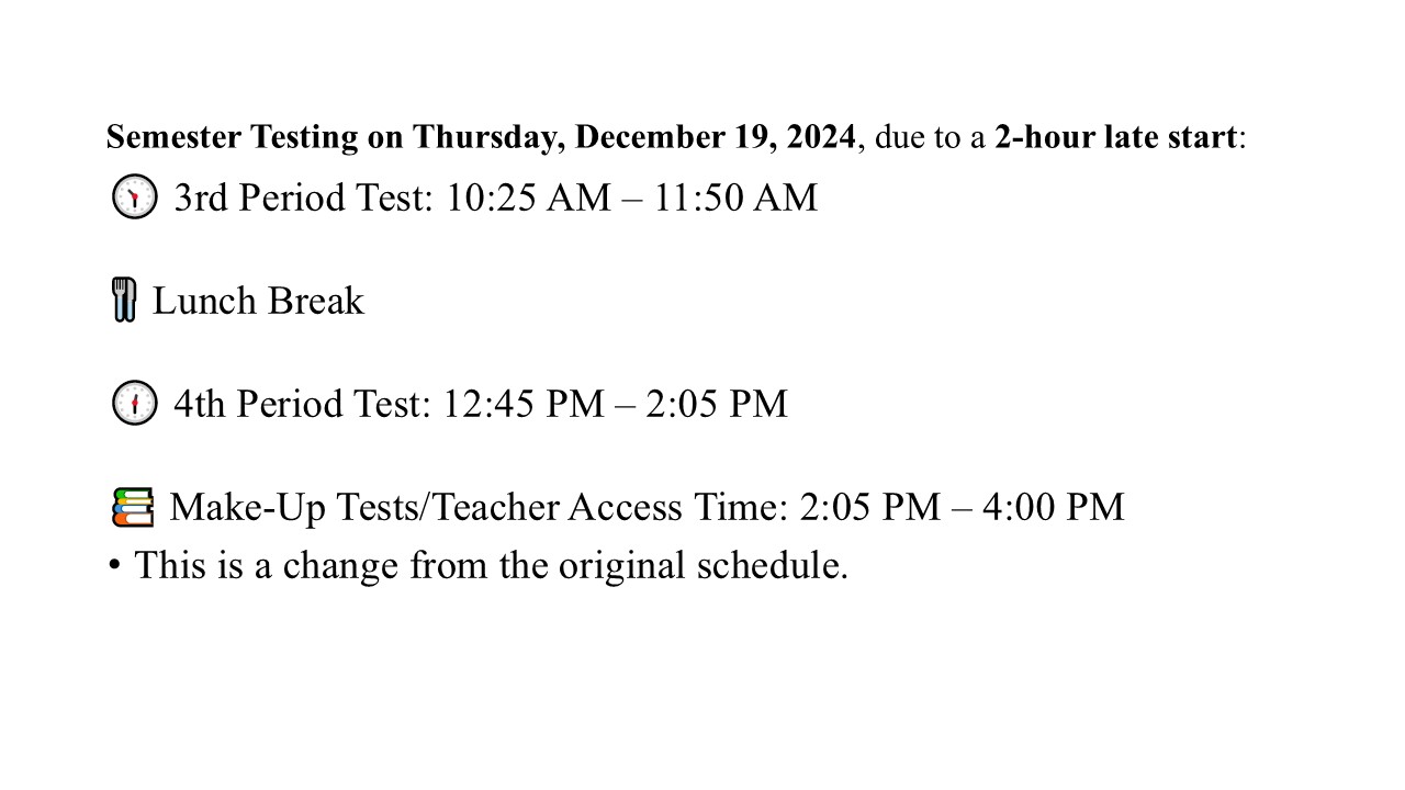 Semester Test