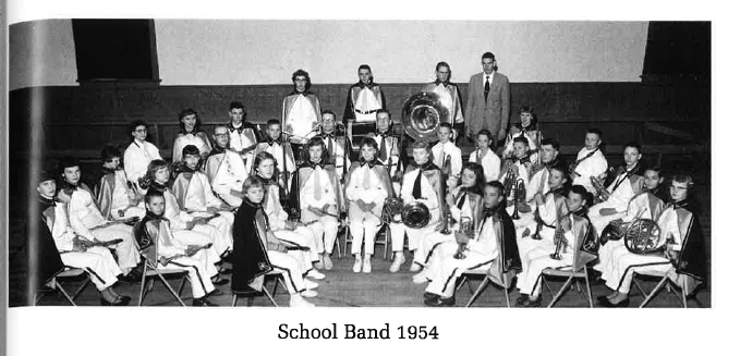 Leonard school band 1954