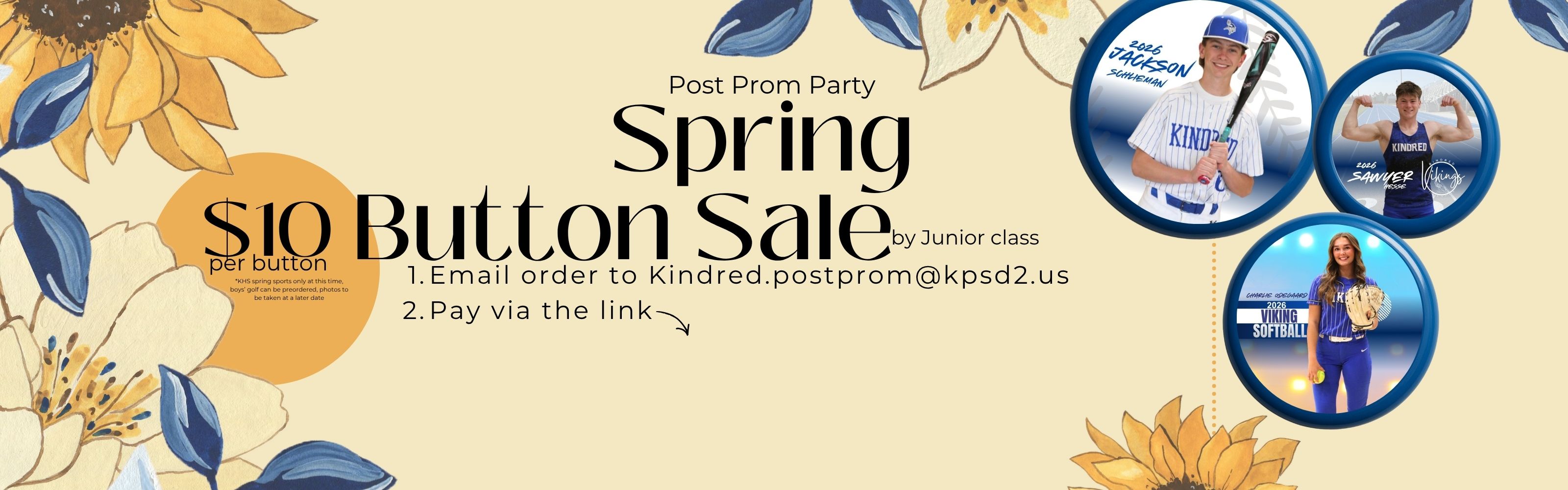 spring button sale