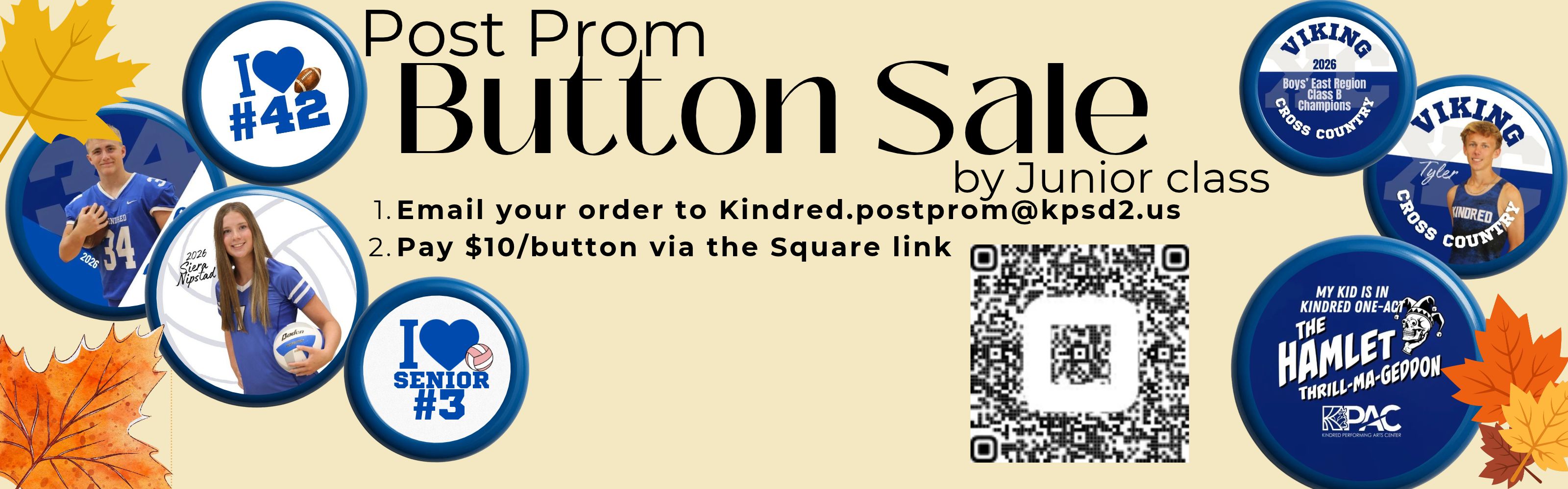 post prom buttons