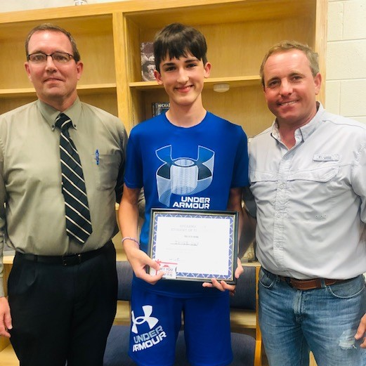 Bryce Swanson - 8th Grade Student of the Month