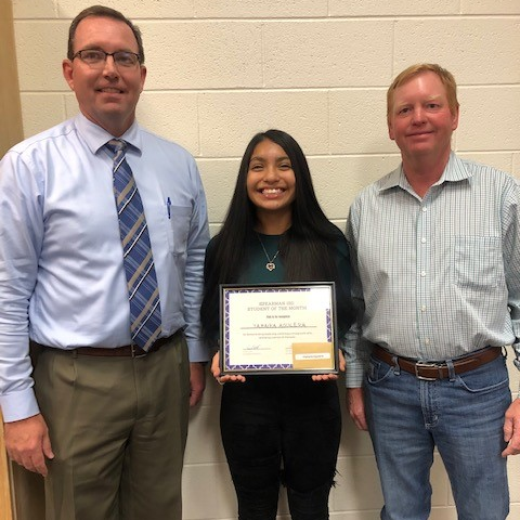 Yahaira Aguilera - 8th grade Student of the Month