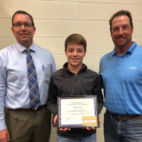 Layne Lusby - 8th Grade Student of the Month
