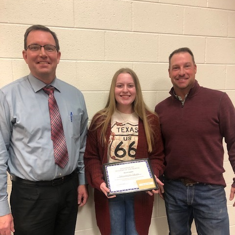 Brooklyn Beck - 8th Grade Student of the Month
