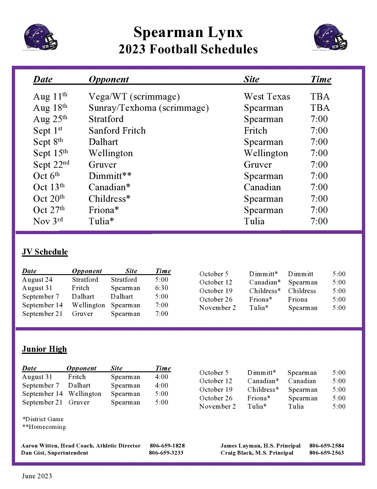 Football | Spearman ISD