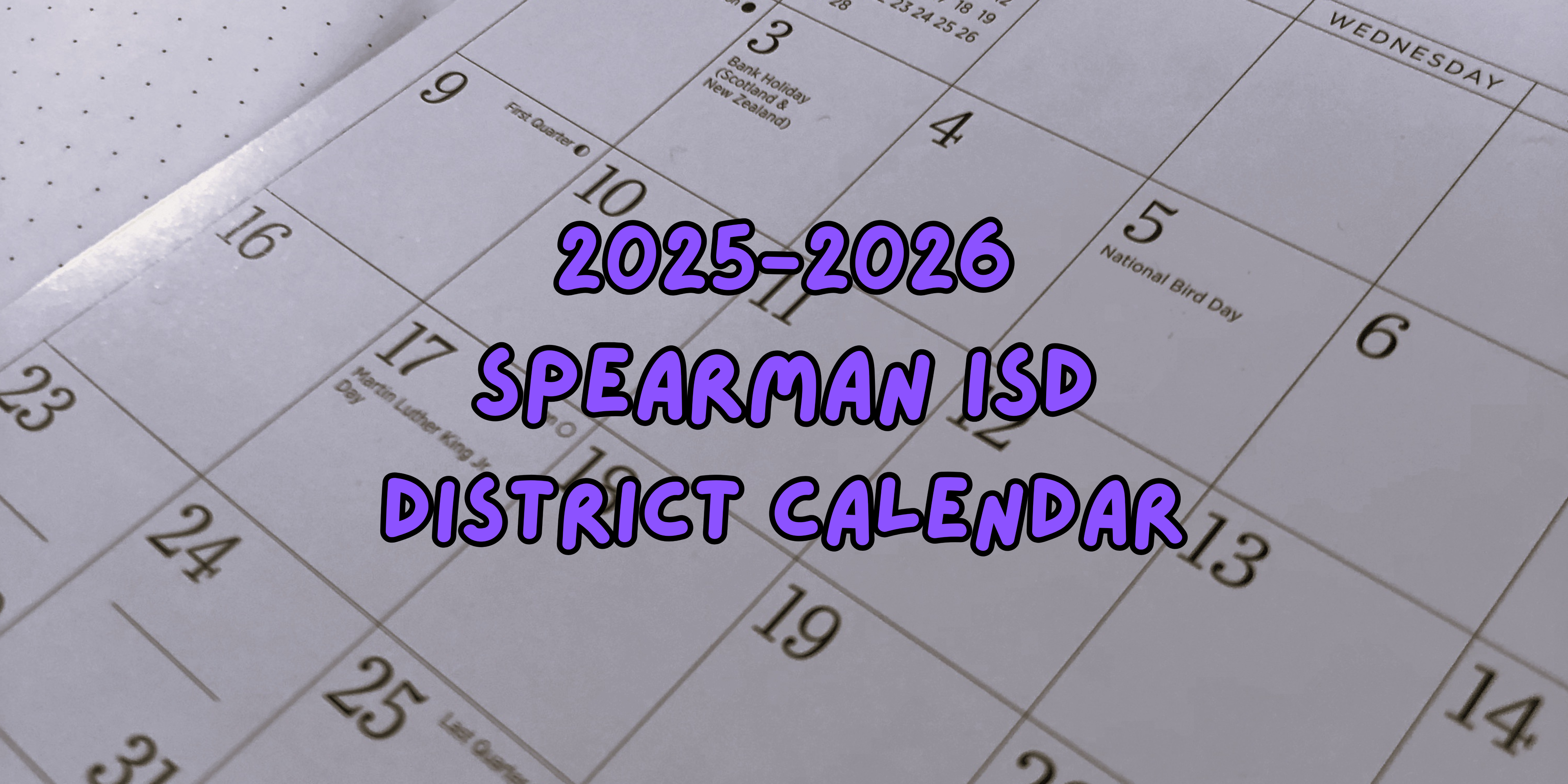 2025-2026 District Calendar