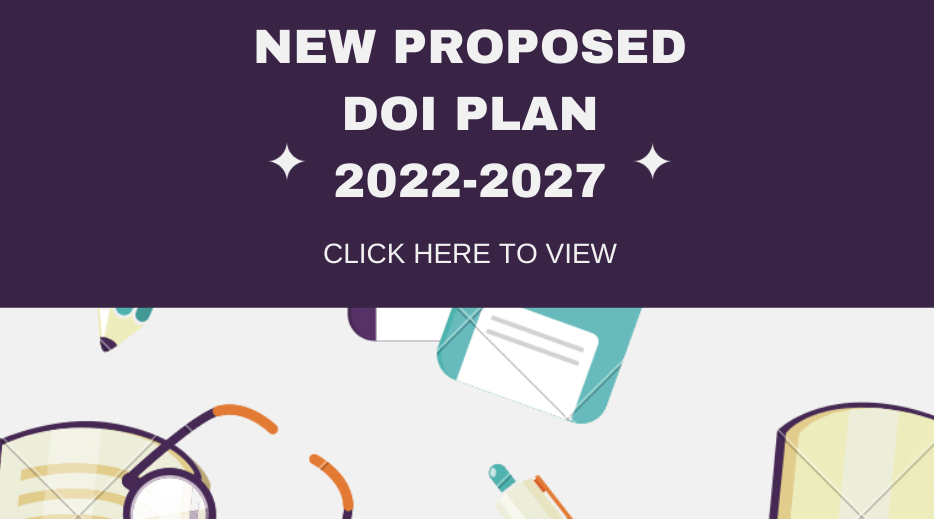Click Here to view New Proposed DOI Plan 2022-2027
