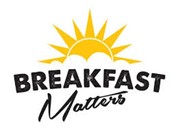 Sun shining over a cloud that says Breakfast Matters