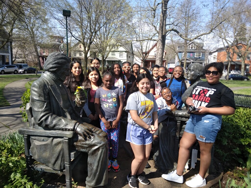 girls leadership group at Susan B Anthony House