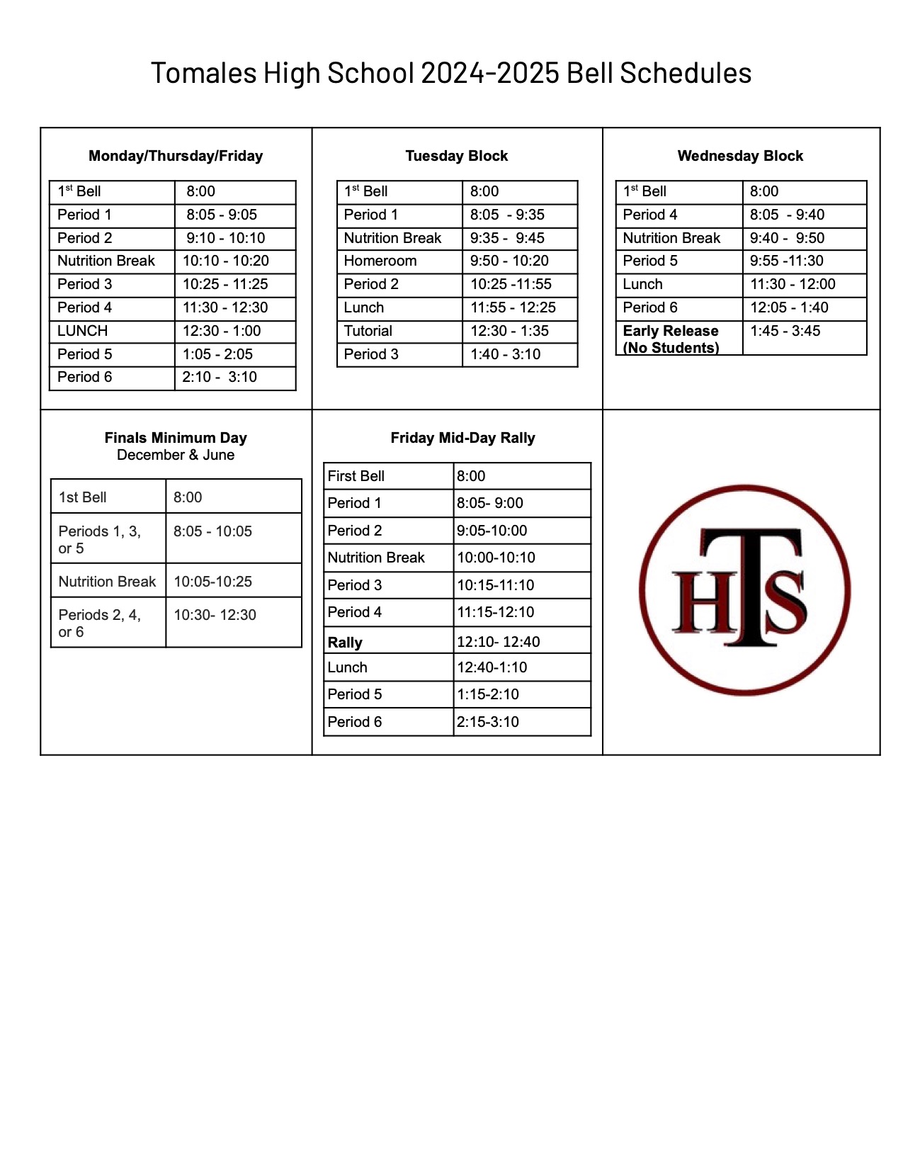 Bell Schedules