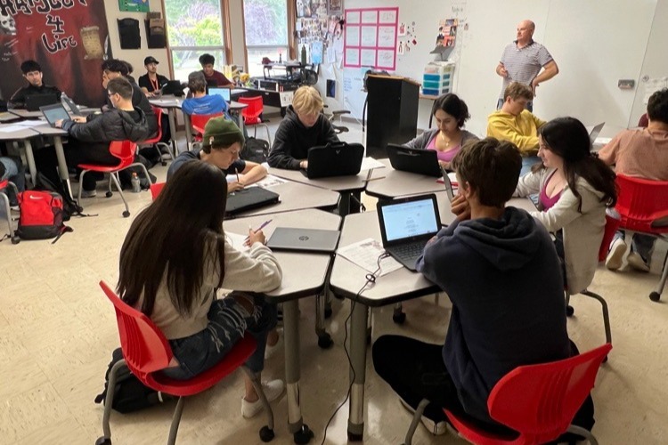 Students in classroom