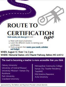 Route to Certification flyer image