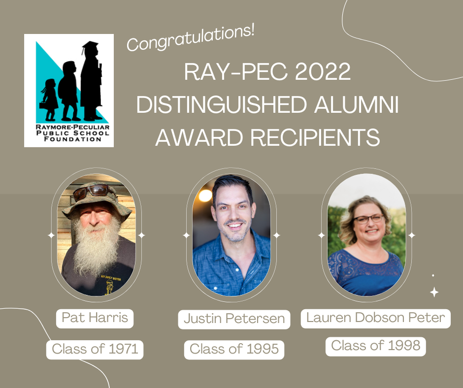 Graphic showing photos of three award winners