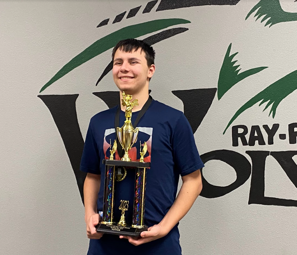 Aiden Daly is the Ray-Pec Spelling Bee Champion