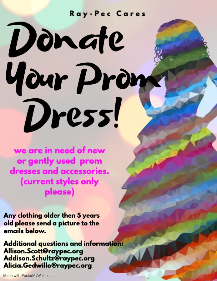 Prom Dress Donation flyer