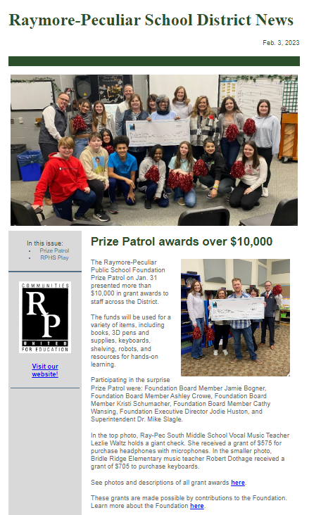 Image of School News newsletter