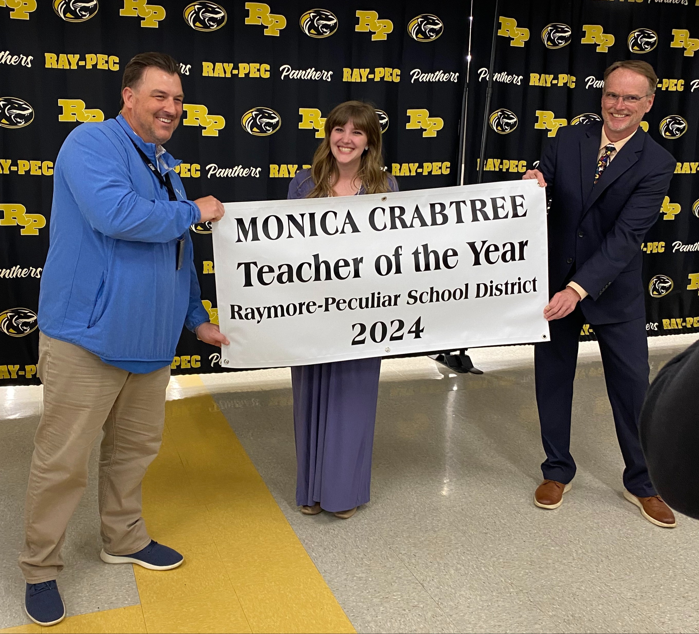 Teacher of the Year with Monica Crabtree