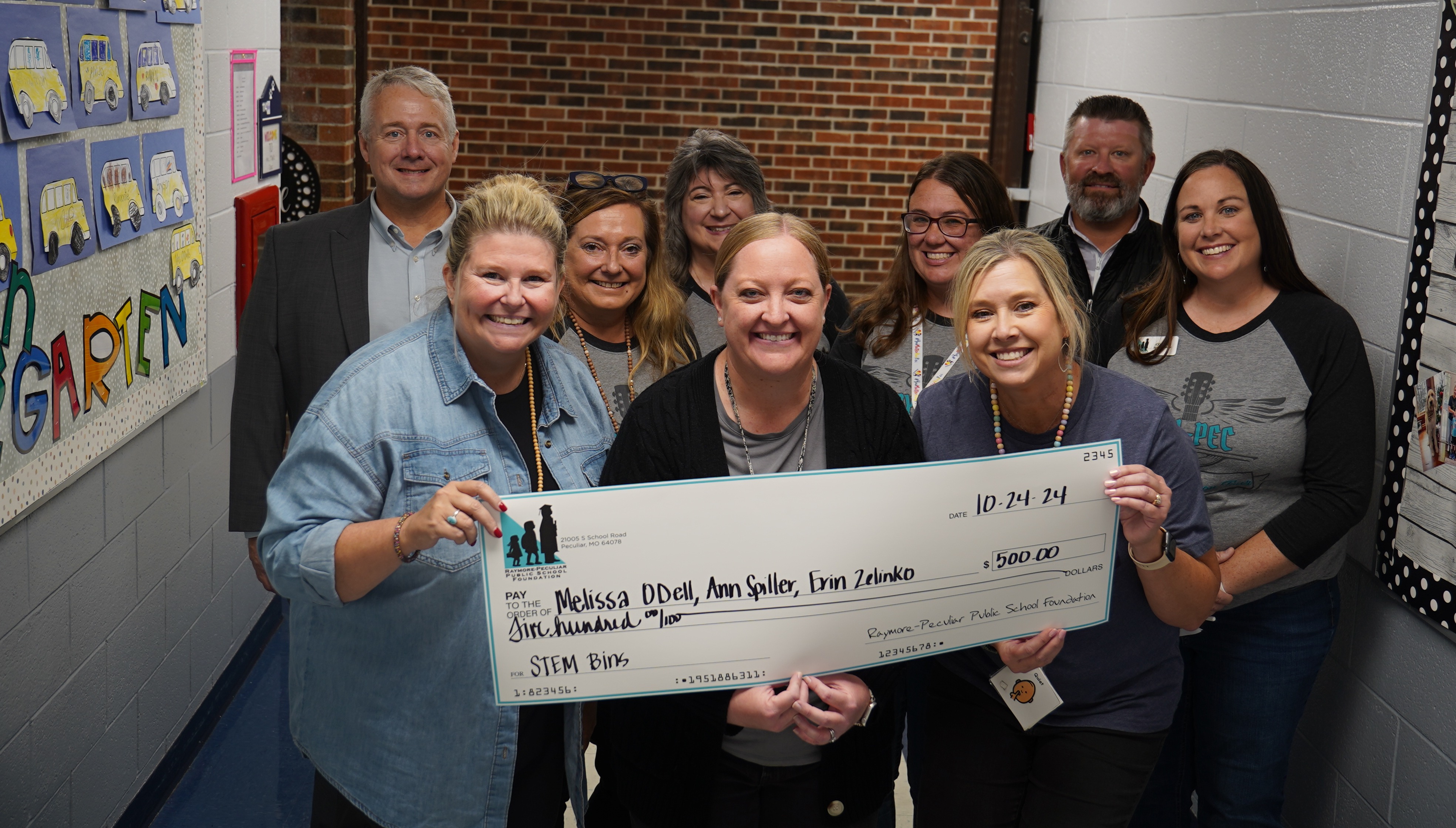 Raymore Elementary Kindergarten teachers receive a grant for STEM bins