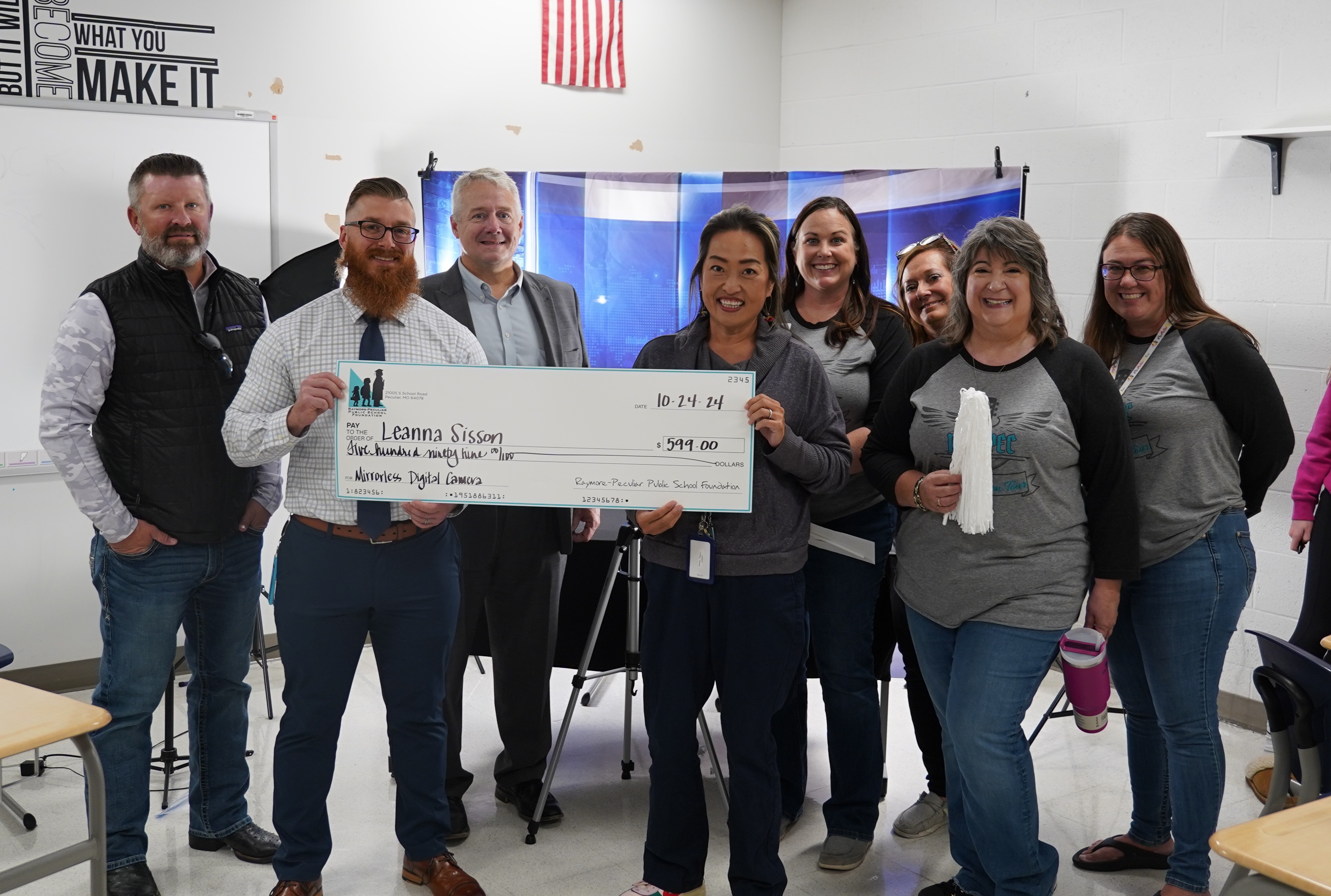 RPEMS Teacher Leanna Sisson received a grant