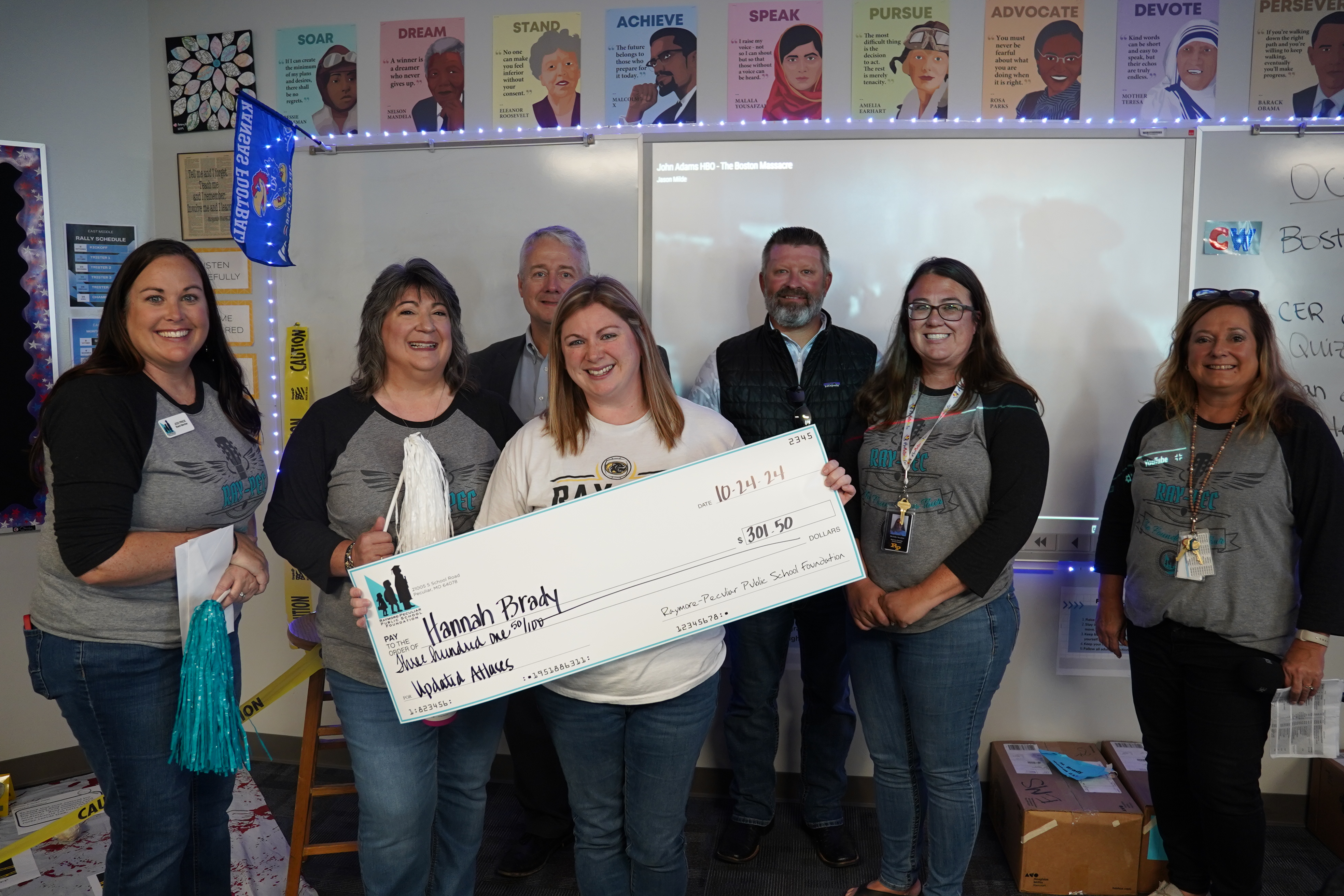 EMS Teacher Hannah Brady received a grant 