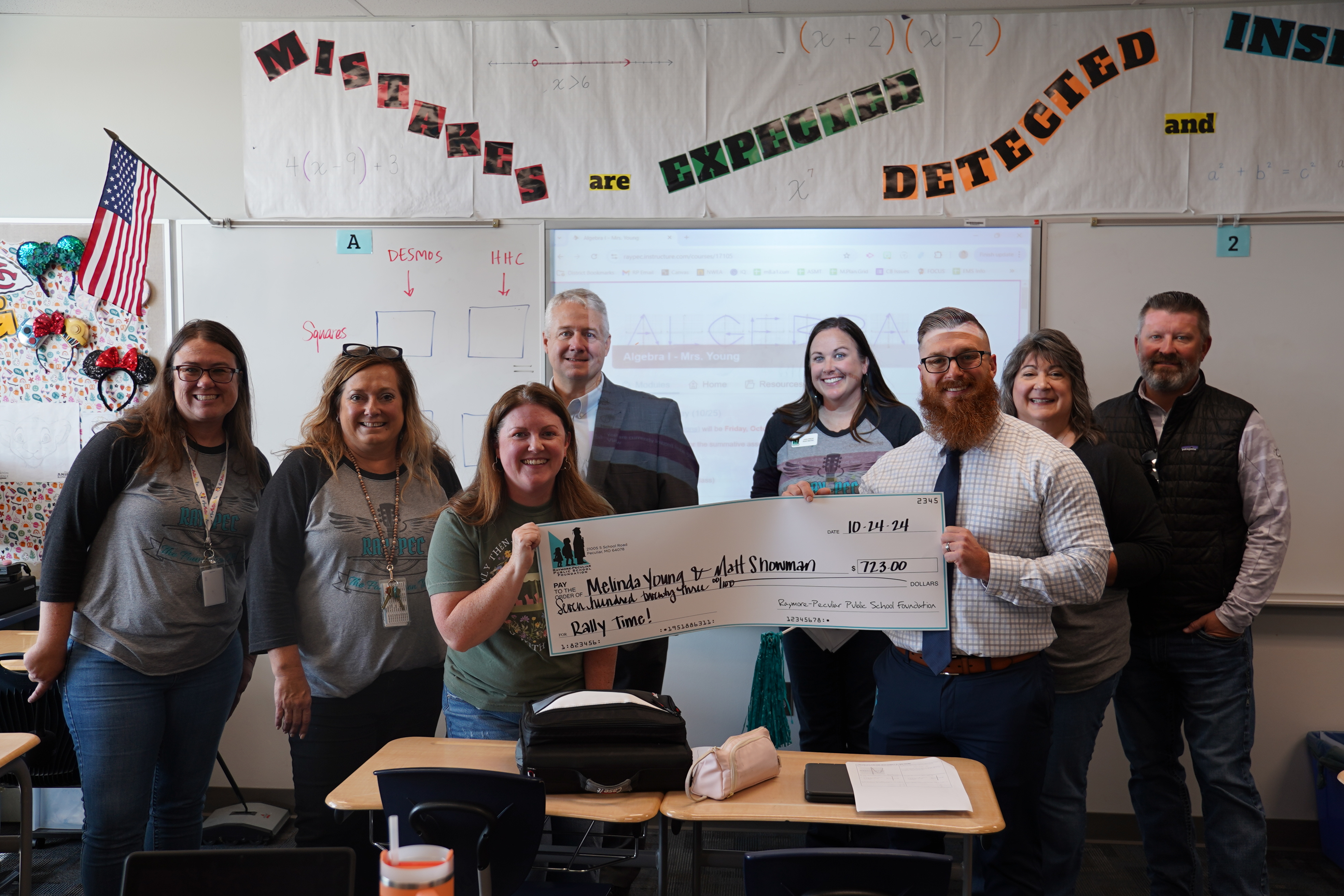 East Middle School received a grant for rally supplies