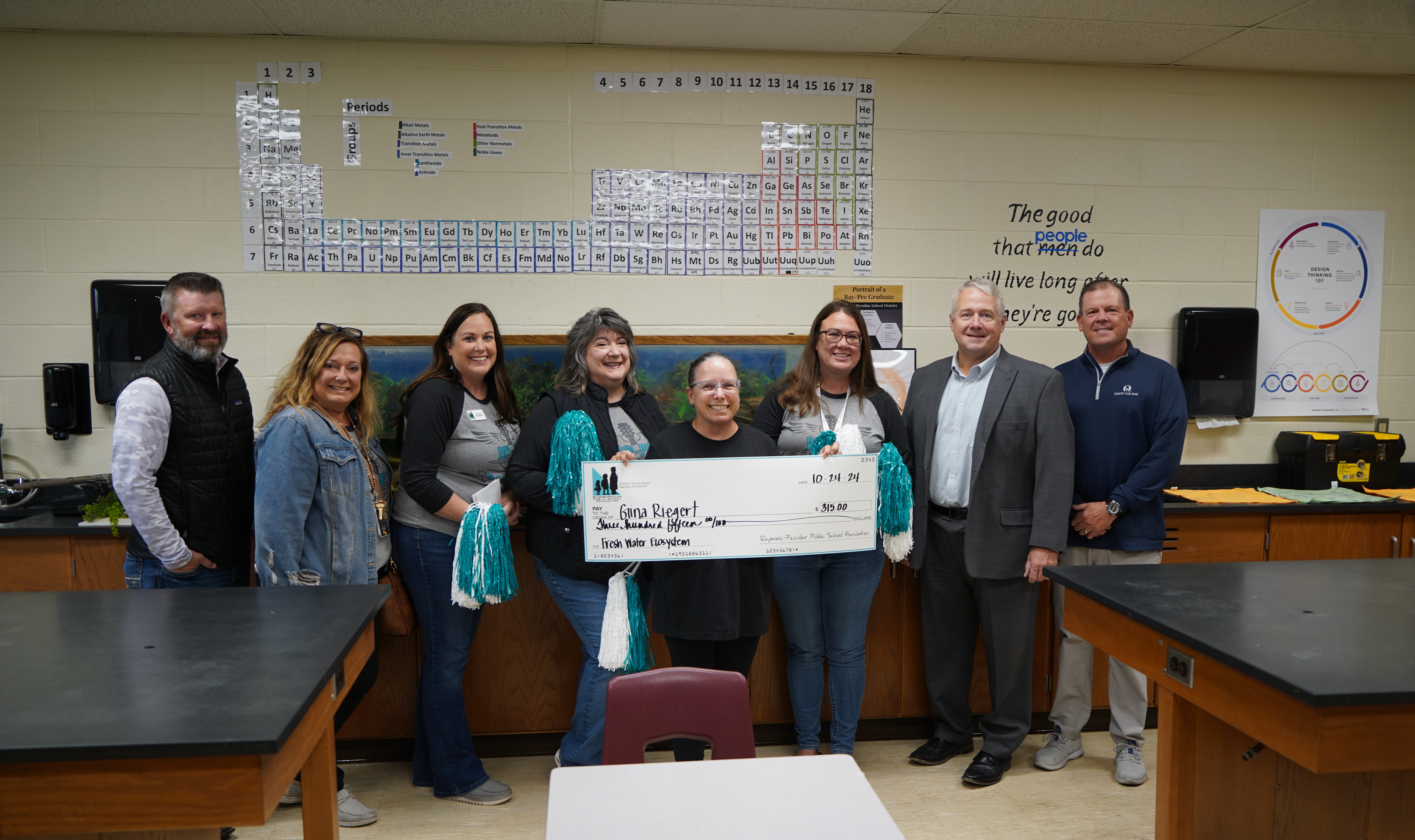 Ray-Pec Academy Teacher Gina Riegert received a grant